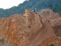 Tambang emas PT SBJ di Desa Cibeber, Desa Ciherang, Desa Warung Banten, Kecamatan Cibeber dan Desa Cidikit Kecamatan Bayah Kabupaten Lebak. (Foto: Ungkappublik)